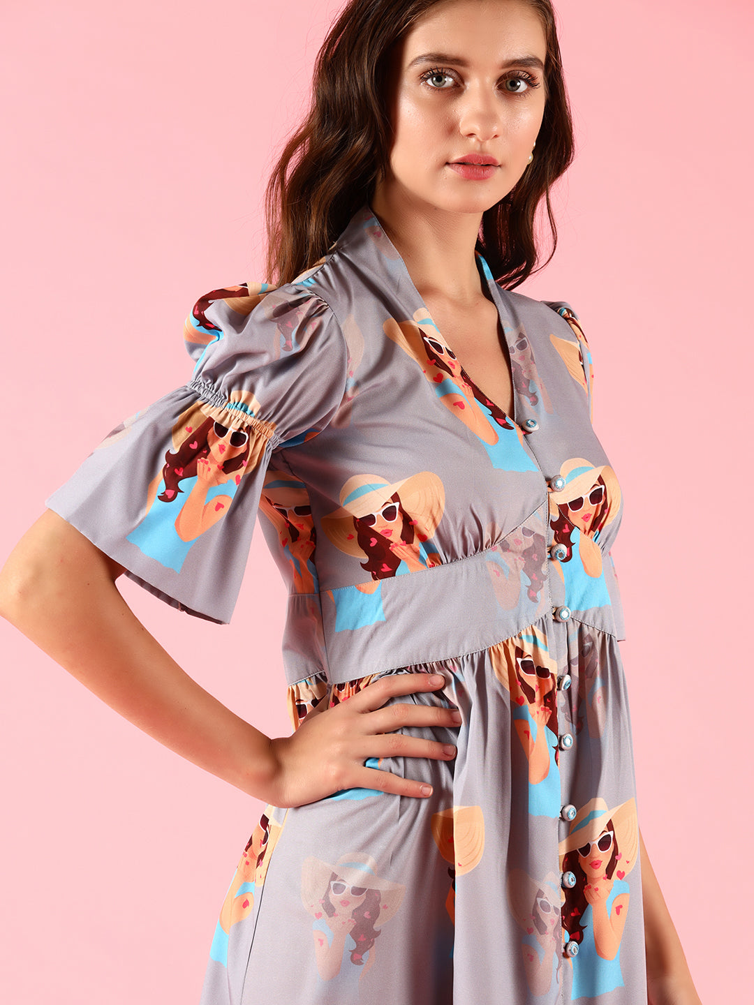 QUIRKY PRINT DRESS