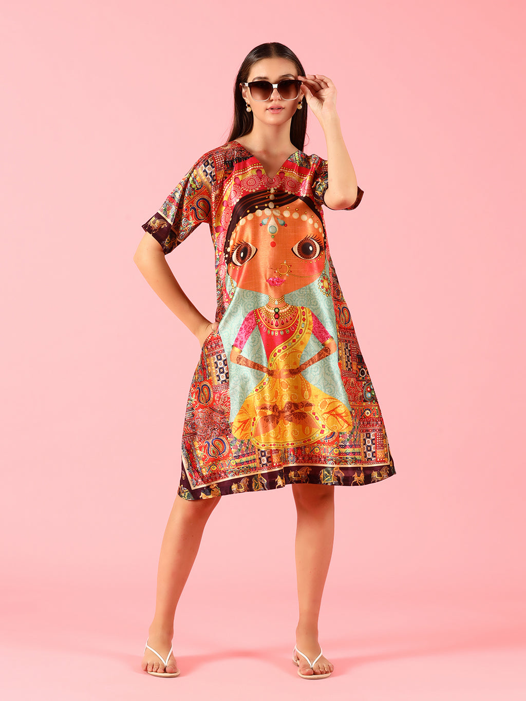QUIRKY PRINTED DRESS
