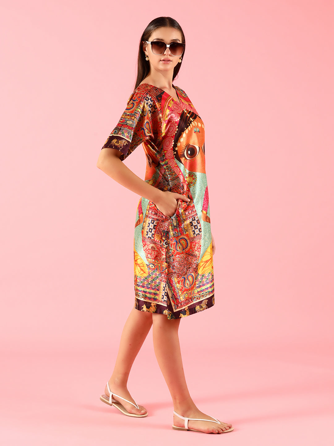 QUIRKY PRINTED DRESS