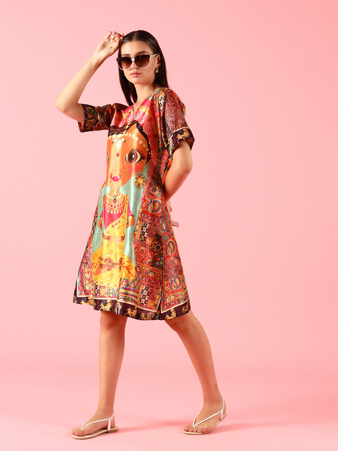 QUIRKY PRINTED DRESS