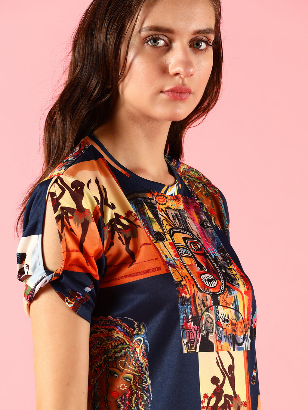 Lycra T-Shirt Printed Top