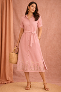 Rose Petal Shirt Dress